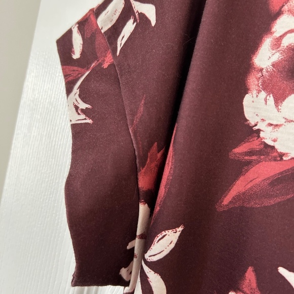 LuLaRoe Macy dresses, NWT, XL, Burgundy floral and Black/white marble - Picture 12 of 16